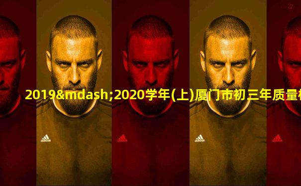 2019—2020学年(上)厦门市初三年质量检测化学