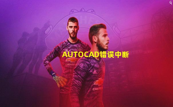 AUTOCAD错误中断